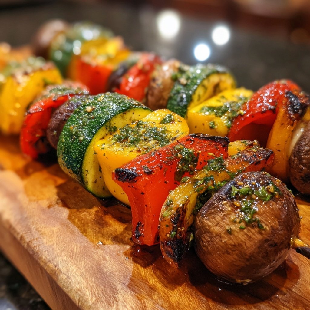 Marinated Grilled Veggie Skewers