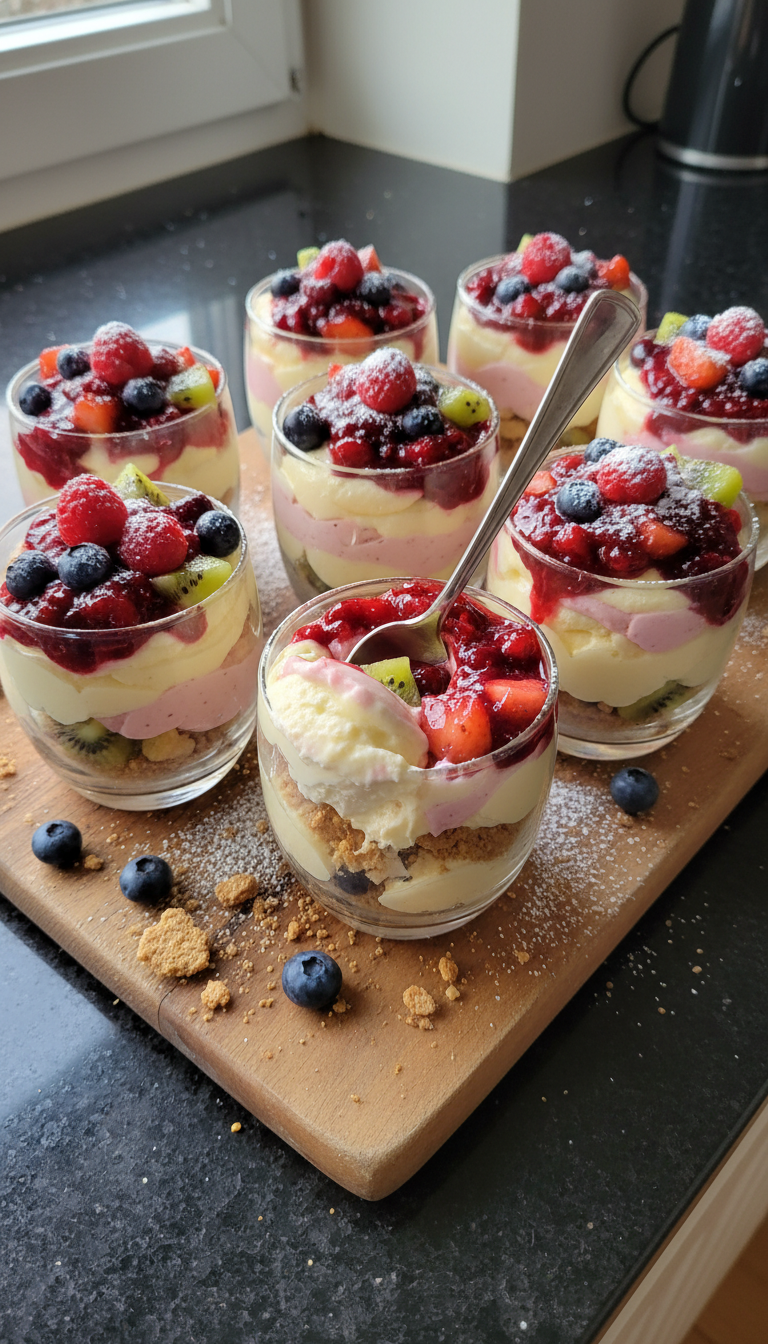 Whimsical No-Bake Dessert Cups