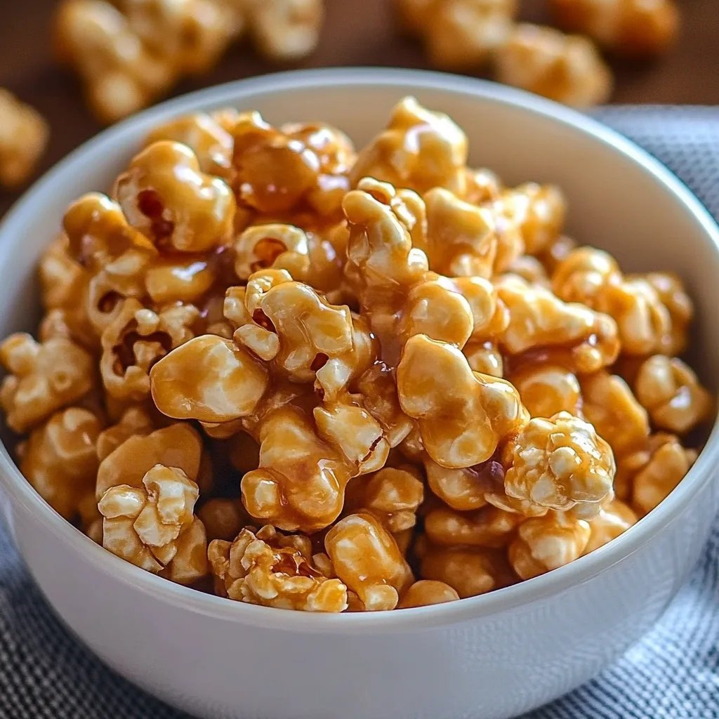 Quick Caramel Corn with Sweetened Condensed Milk