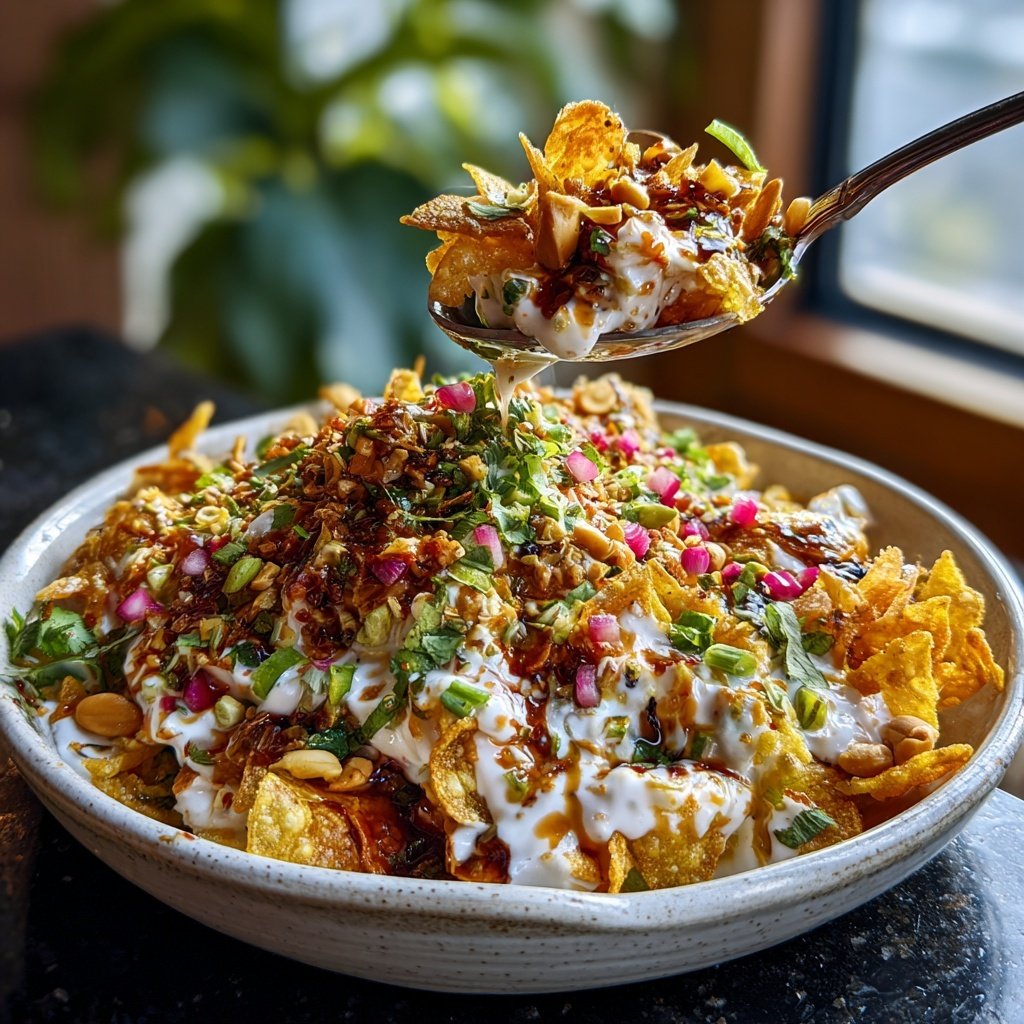 Peanut Cheese Chaat Indian Snack