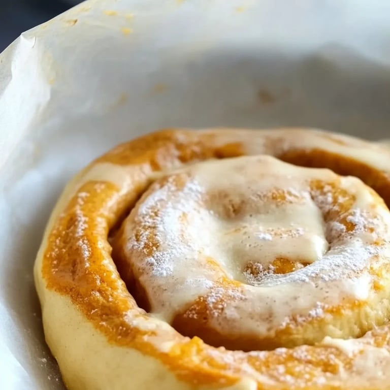 Pumpkin Cinnamon Rolls with Brown Butter Frosting