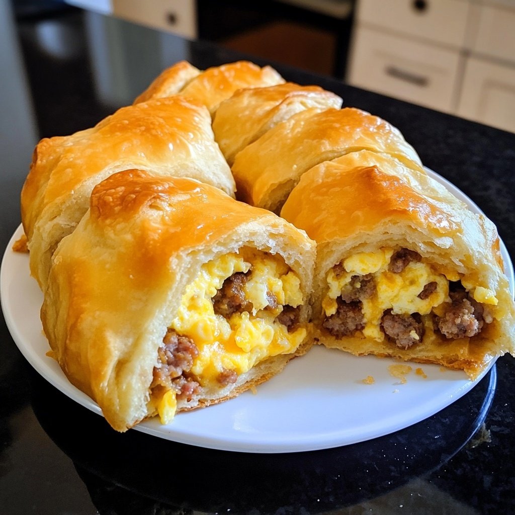 Quick & Delicious Sausage Egg Breakfast Rolls