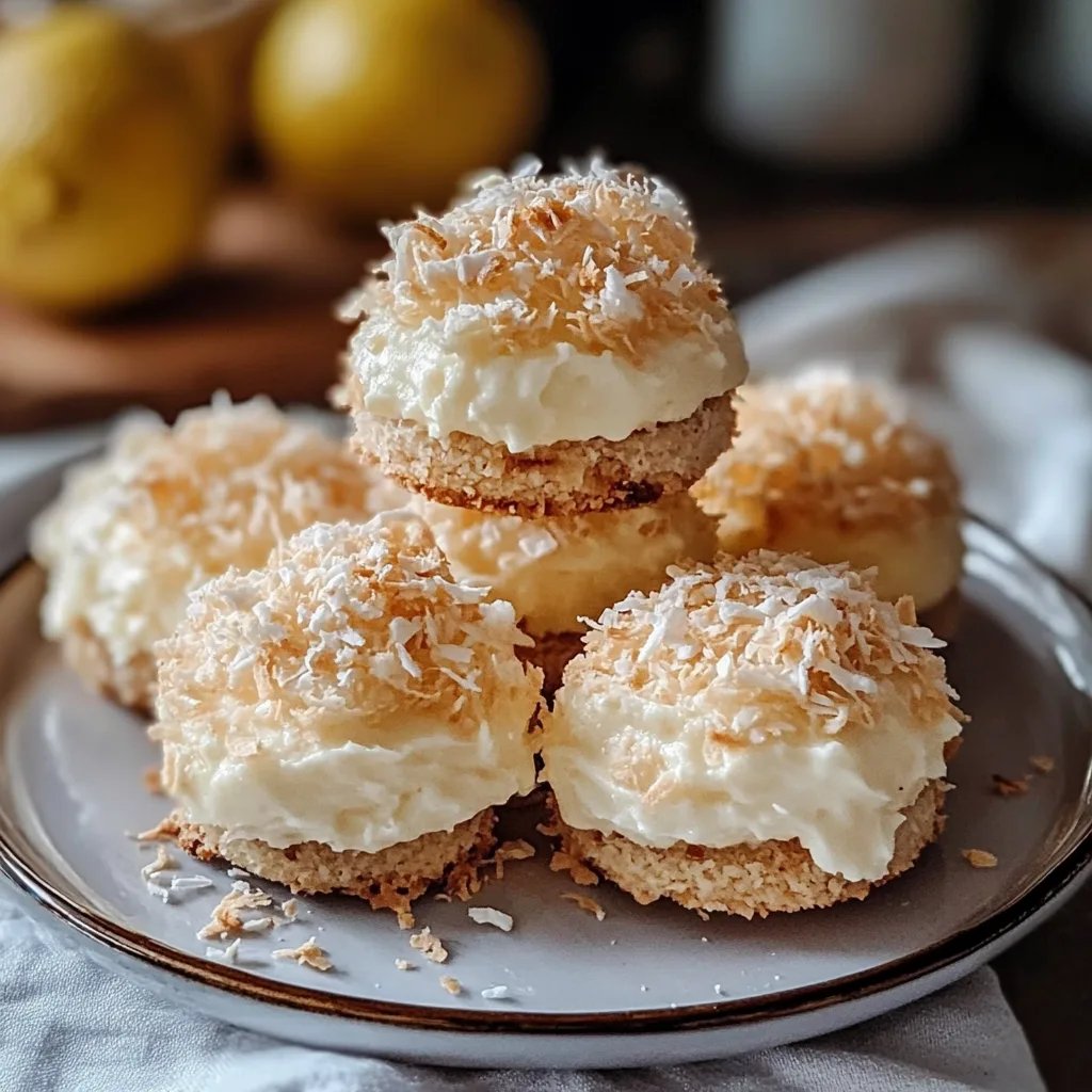Lemon Coconut Cheesecake Cookies