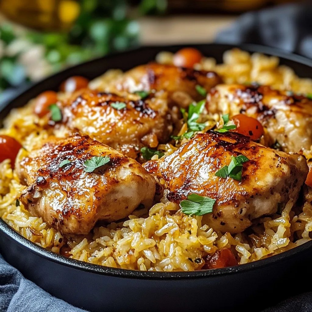 Oven Baked Chicken and Rice