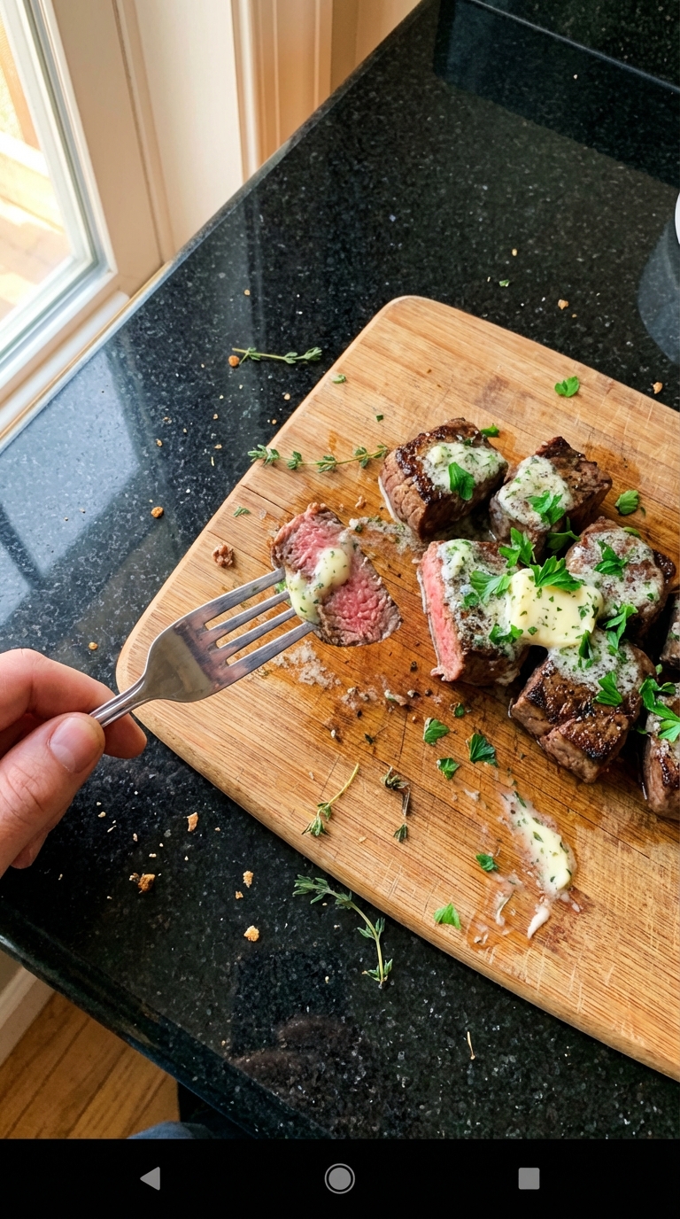 Herbed Butter Filet Mignon Bites