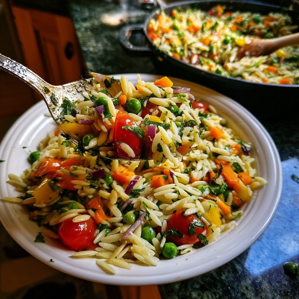 Spring Garden Orzo Salad
