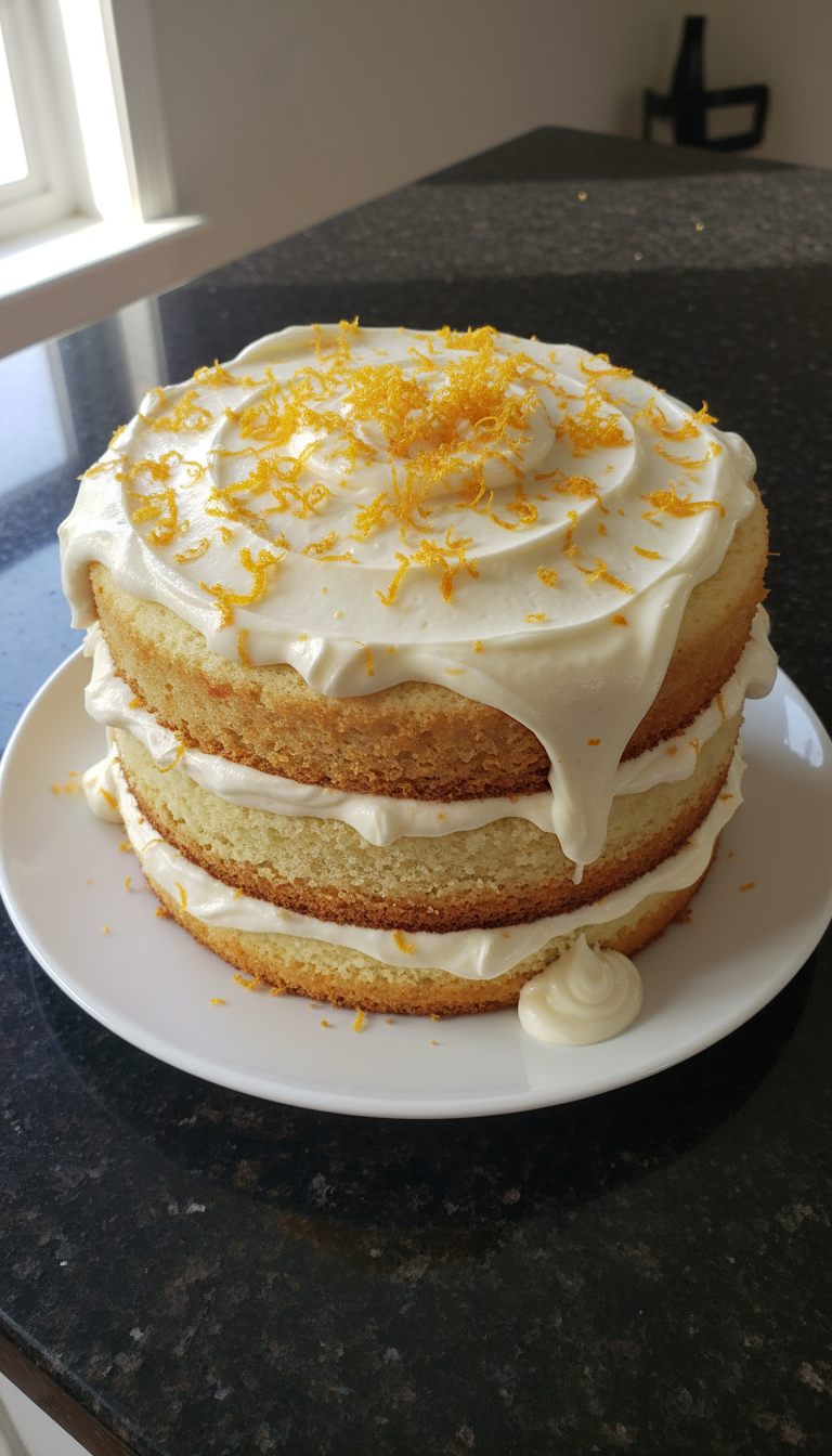 Orange Vanilla Creamsicle Cake