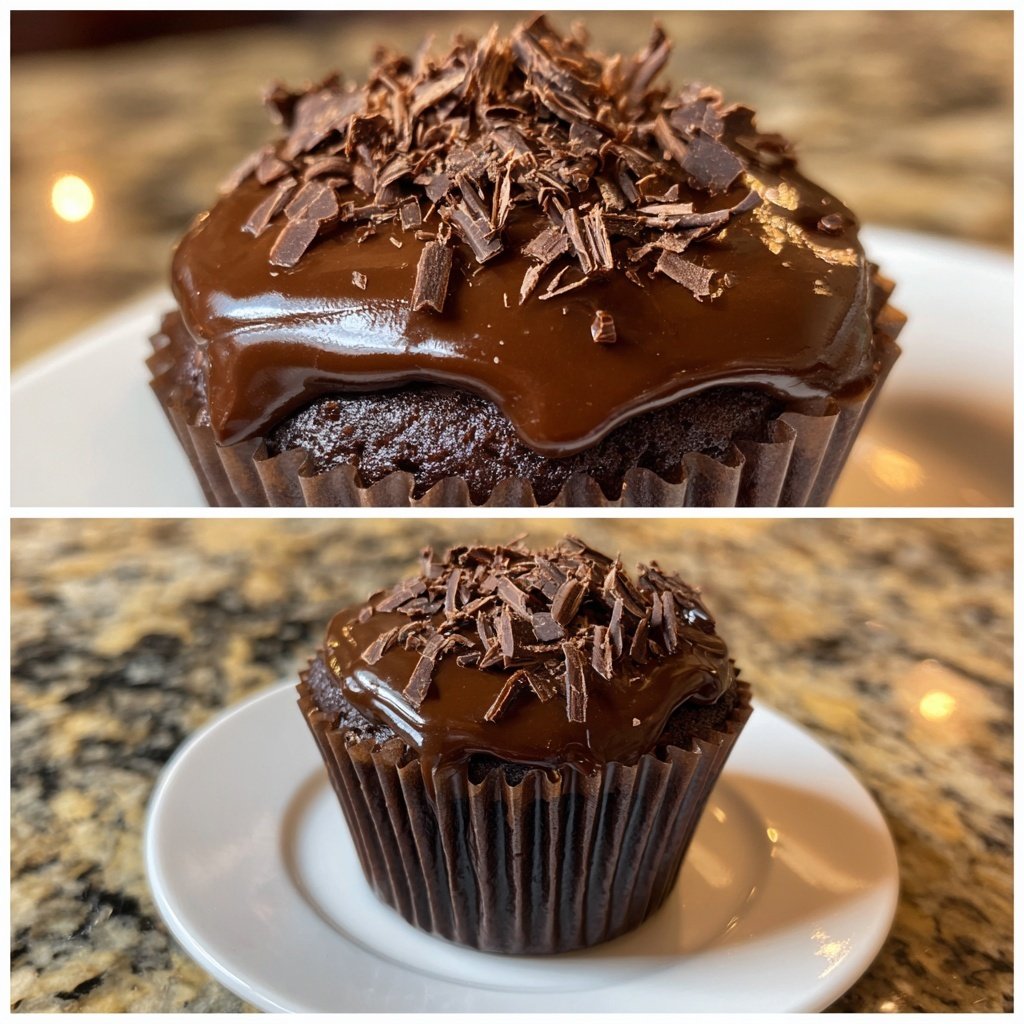 Chocolate Bavarian Cupcake